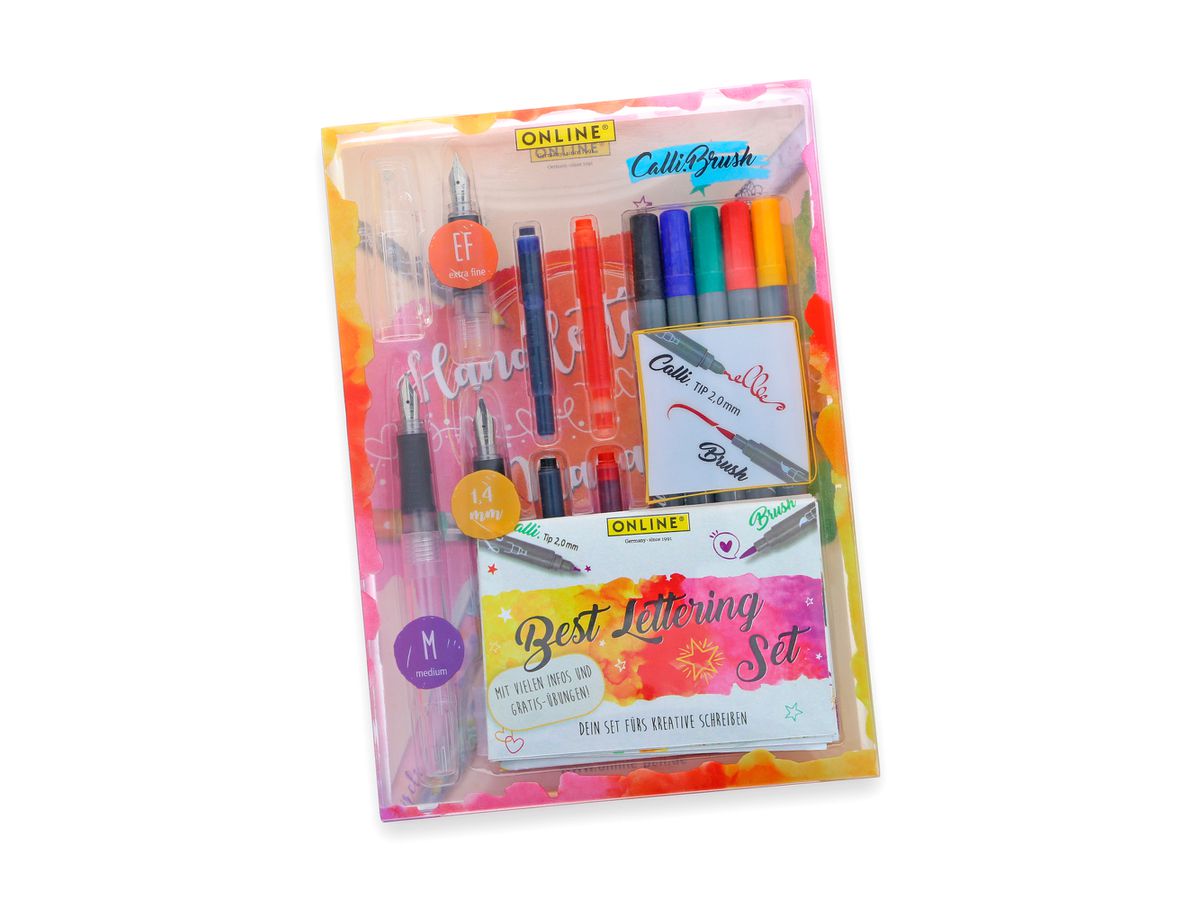 ONLINE Best Lettering Set BachelorIce 54133 M/1.4/EF+Tinte+Call.Brush ass. (4014421541338)