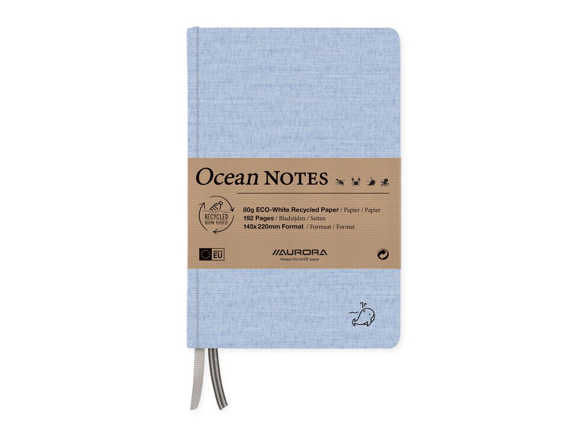 AURORA OCEAN NOTES A5 2396RTB blu, rigati 192 pagine (5411028040612)