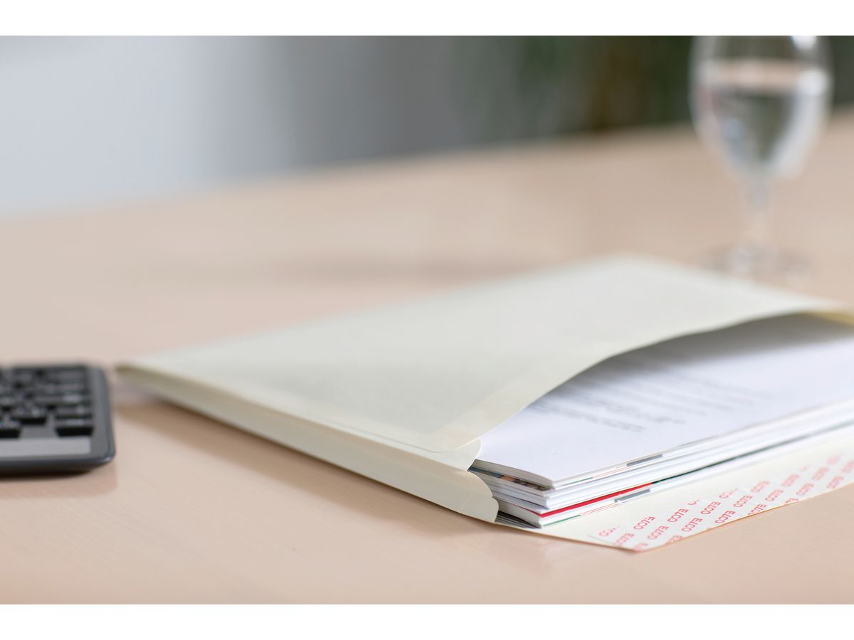 ELCO Enveloppe Doucmento Kraft C4+ 48698 120g, beige, colle 200 pcs. (7611722011989)