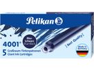 PELIKAN Encre 4001 GTP/5 310607 bleu noir 5 pcs. (4012700310606)