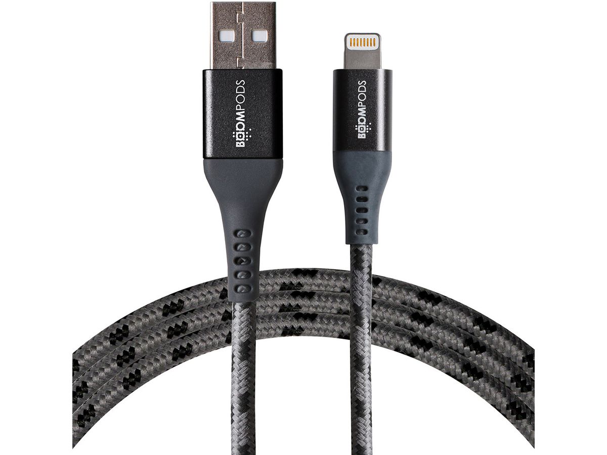 BOOMPODS Tide USB- A-Lightning Cable TCAAGR 1.5m,graphite (5081304399057)
