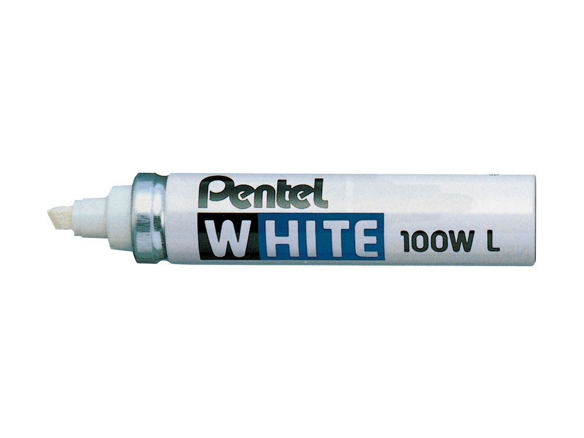 PENTEL Permanent Marker 6,5mm X100WL bianco (3474370114235)