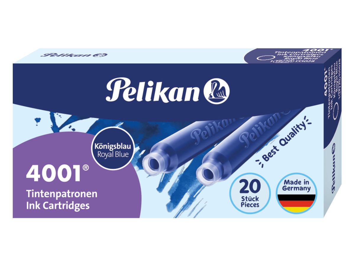 PELIKAN Cartouche d'encre TP/20 bleu 20 pcs. (4012700155023)
