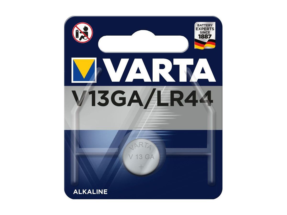VARTA Knopfzelle V13GA,1,5V 4276101401 125 mAh 1 Stück (4008496297641)