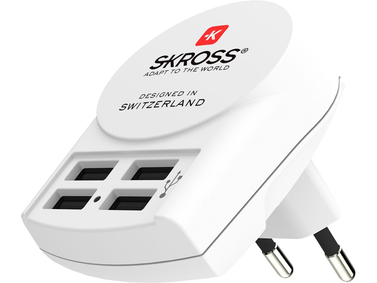 SKROSS Euro USB Charger (4xA) 1.302422 (7640166323068)