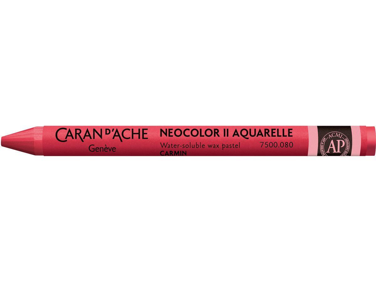CARAN D'ACHE Crayons de cire Neocolor II 7500.080 carmin (7610186271892)