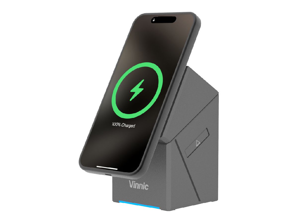 VINNIC OWL PEAK 3-IN-1 Char.Dock VPPD-31WSCG2-SL Qi2, Swivel Mount (4898338018301)