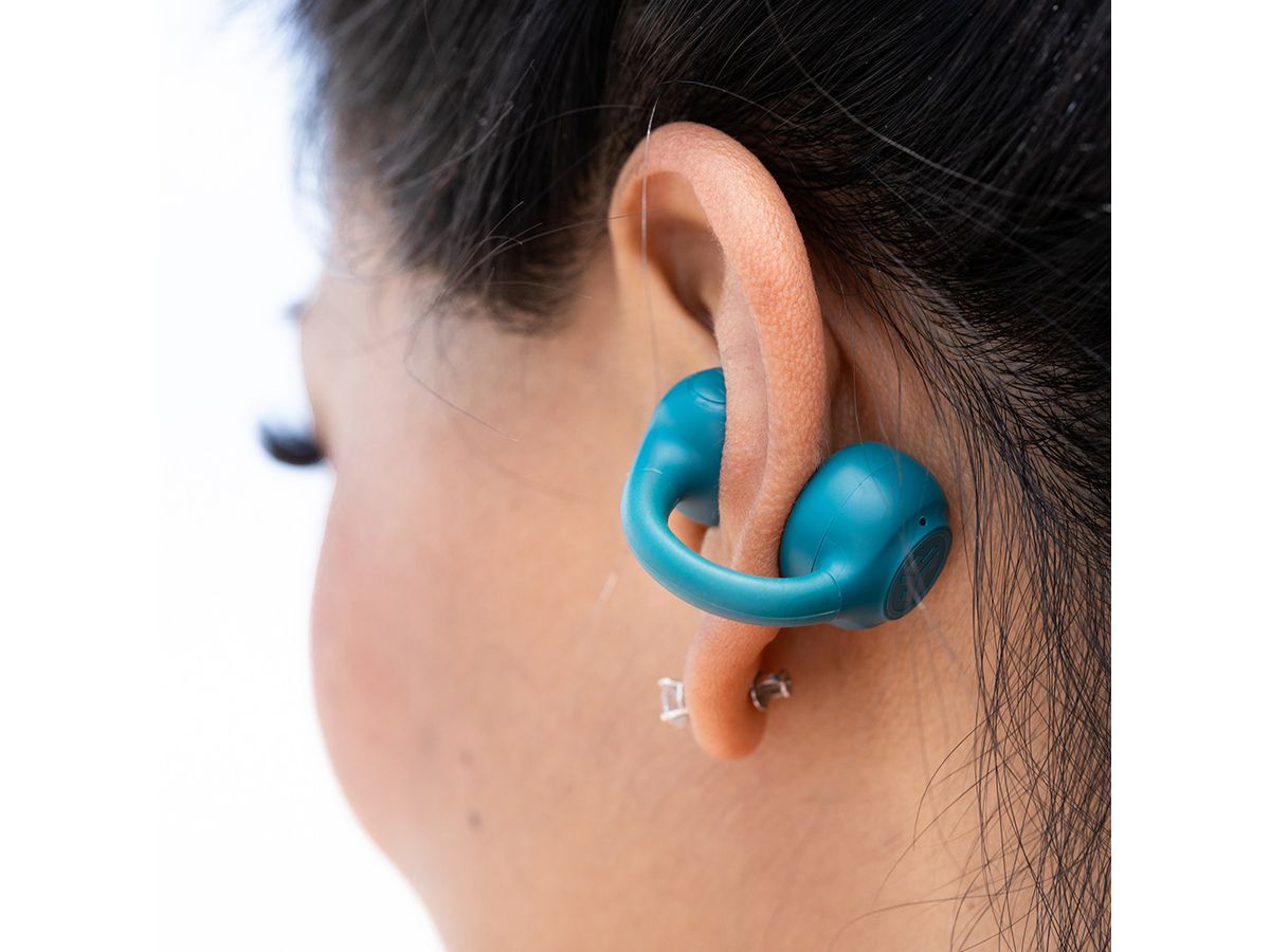 JLAB Flex Open Air Clip Earbuds IEUEBFLEXRTEL124 True Wireless, Teal (0810119071842)
