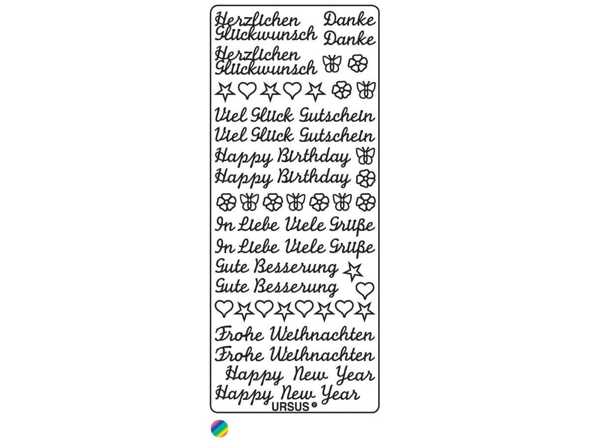 URSUS Creative Sticker 59160001 Motivo 01 multicolor (4008525647393)