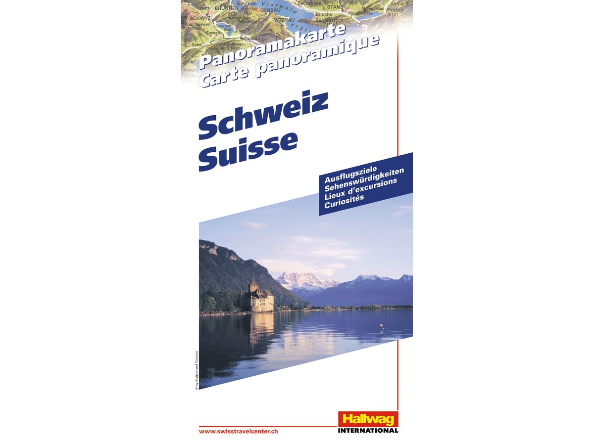 HALLWAG Carte Panorama 382831055 Suisse (9783828330382)