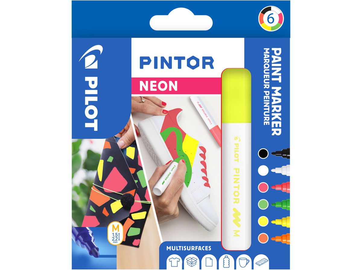 PILOT Marker Pintor 1.4mm 180.025.94 ass. 6 pcs. (3131910572480)