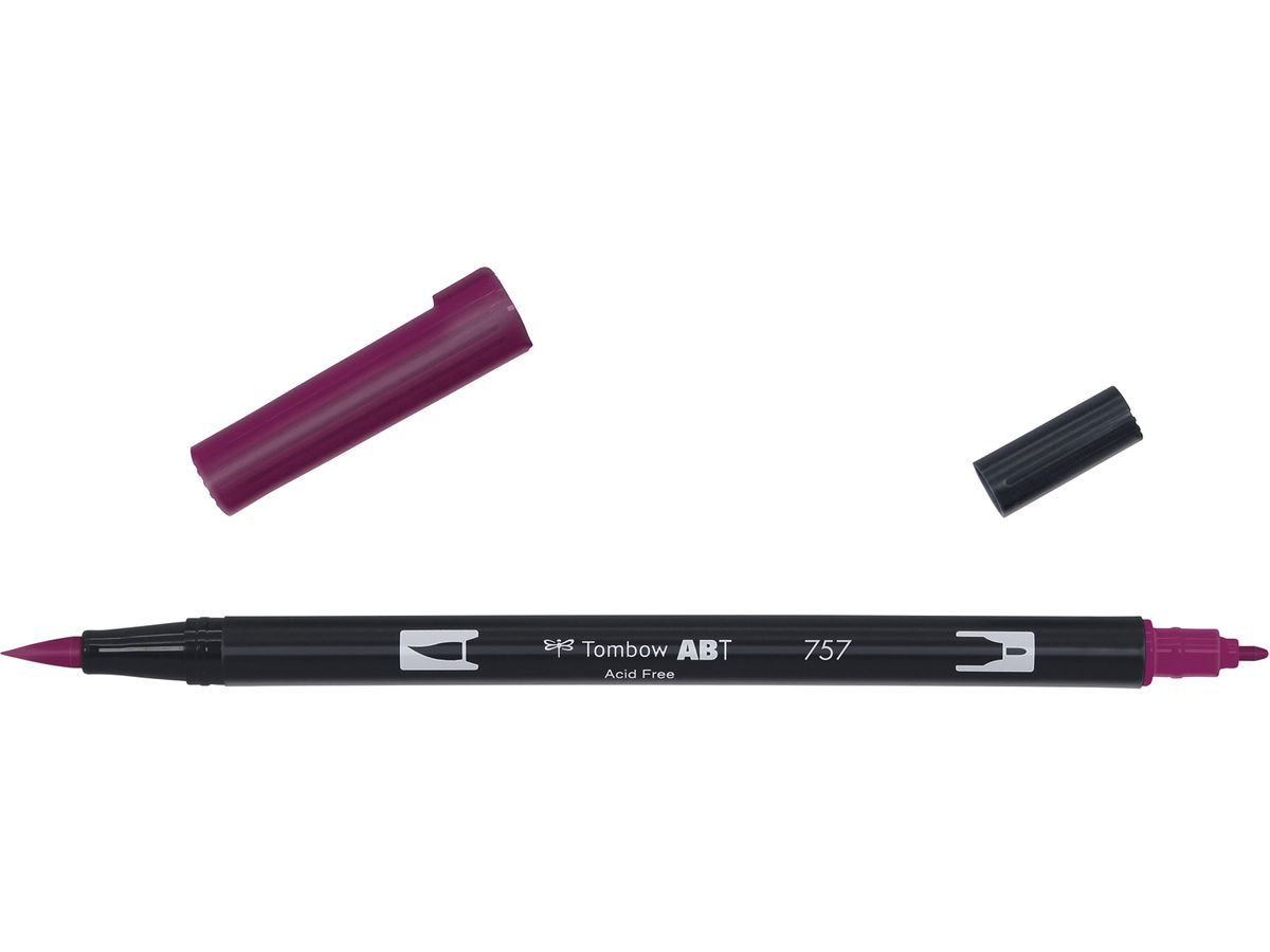 TOMBOW Dual Brush Pen ABT 757 bordeaux (4901991901955)