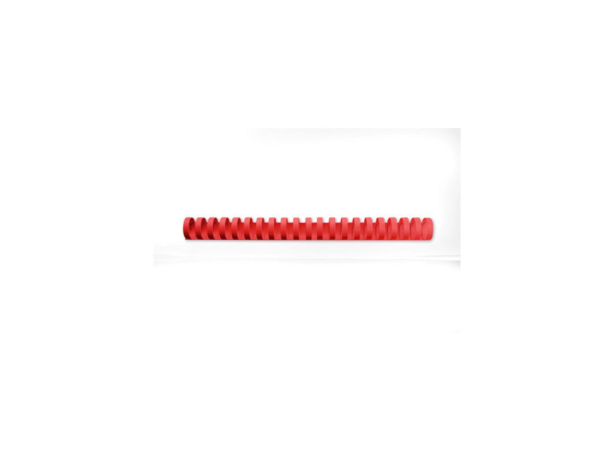 GBC Dorsini rilegafogli 16mm A4 4028660 rosso, 21 anelli 100 pezzi (0033816048652)