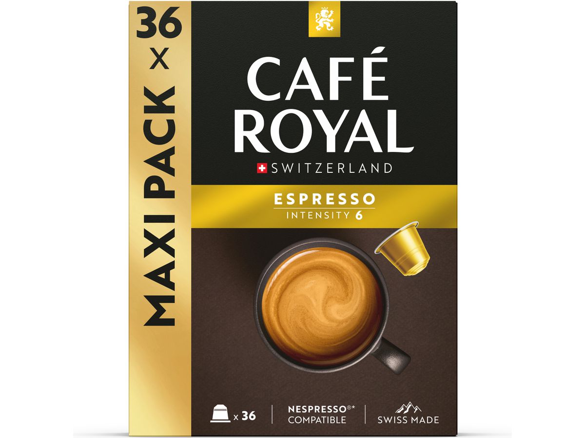 CAFE ROYAL Caps Aluminium 10165678 Espresso 36 pcs. (7617014193197)
