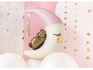 PARTYDECO Folienballon 86cm FB196 Teddybär auf dem Mond rosa (5904555014770)