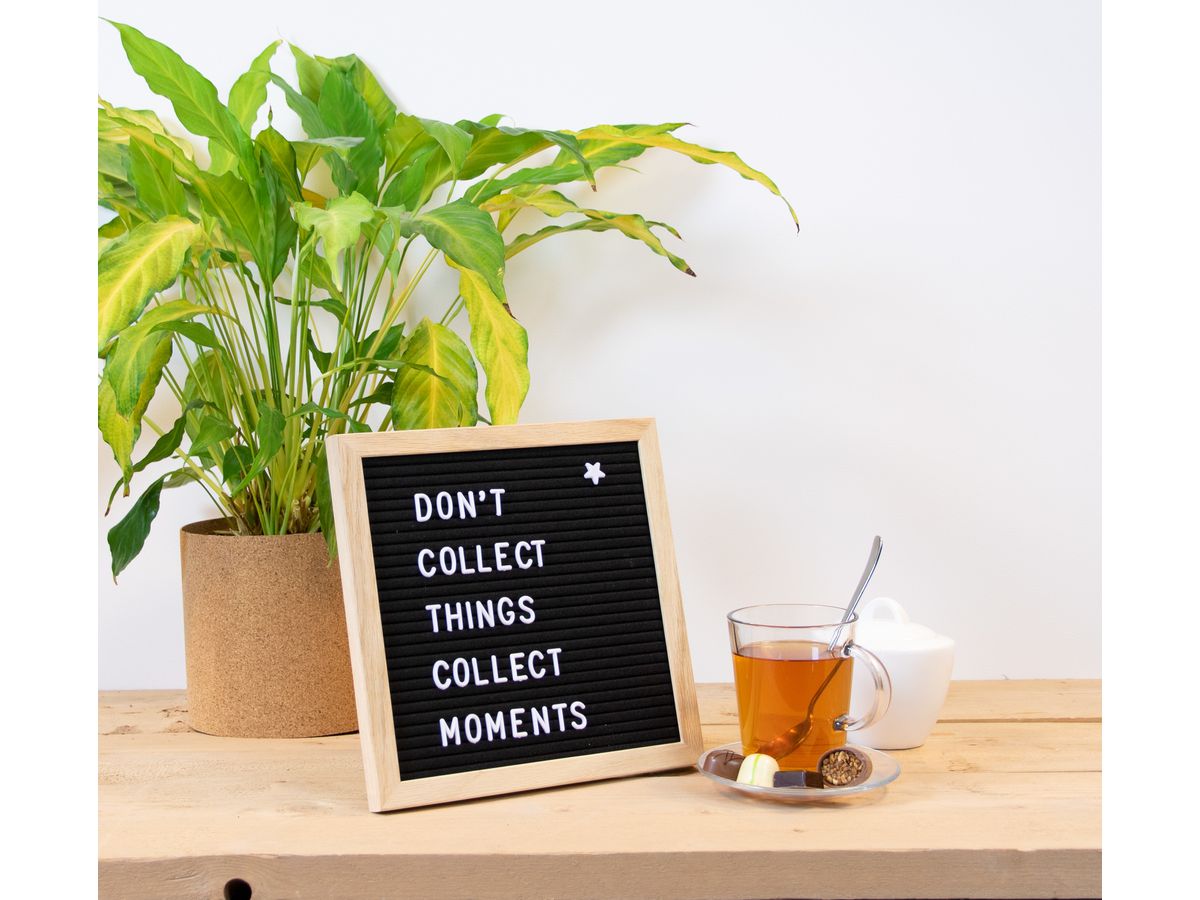 SECURIT Letterboard, Set WBL-TE-30-30 schwarz 30x30x2cm (8719075286241)