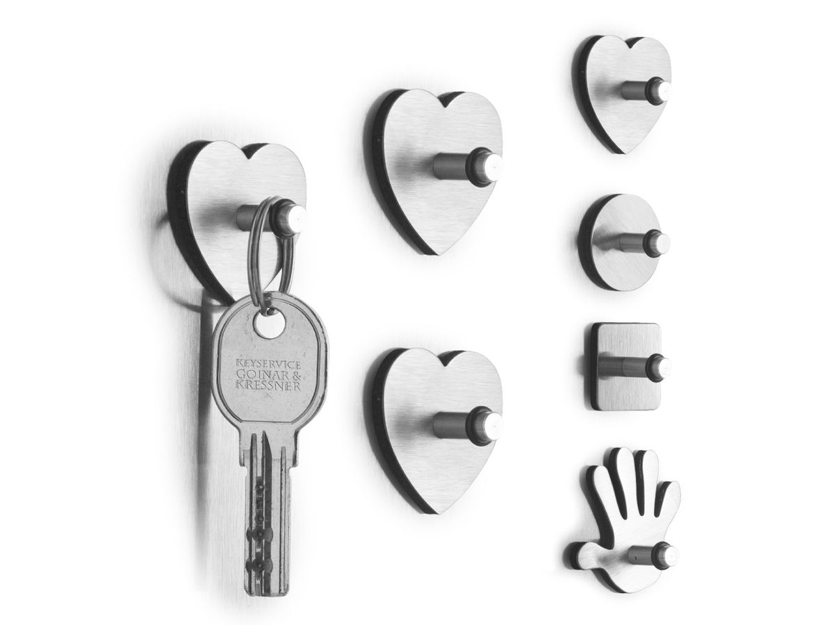 ZELLER Magnet-Set Haken 11209 Edelstahl, 3 Stk. ass (4003368112091)