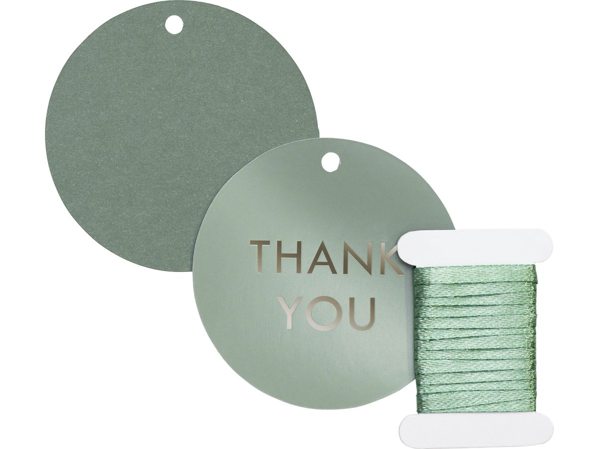 STEWO Étiquette cadeau Uni Pure 2581516099 sauge (7630050886465)