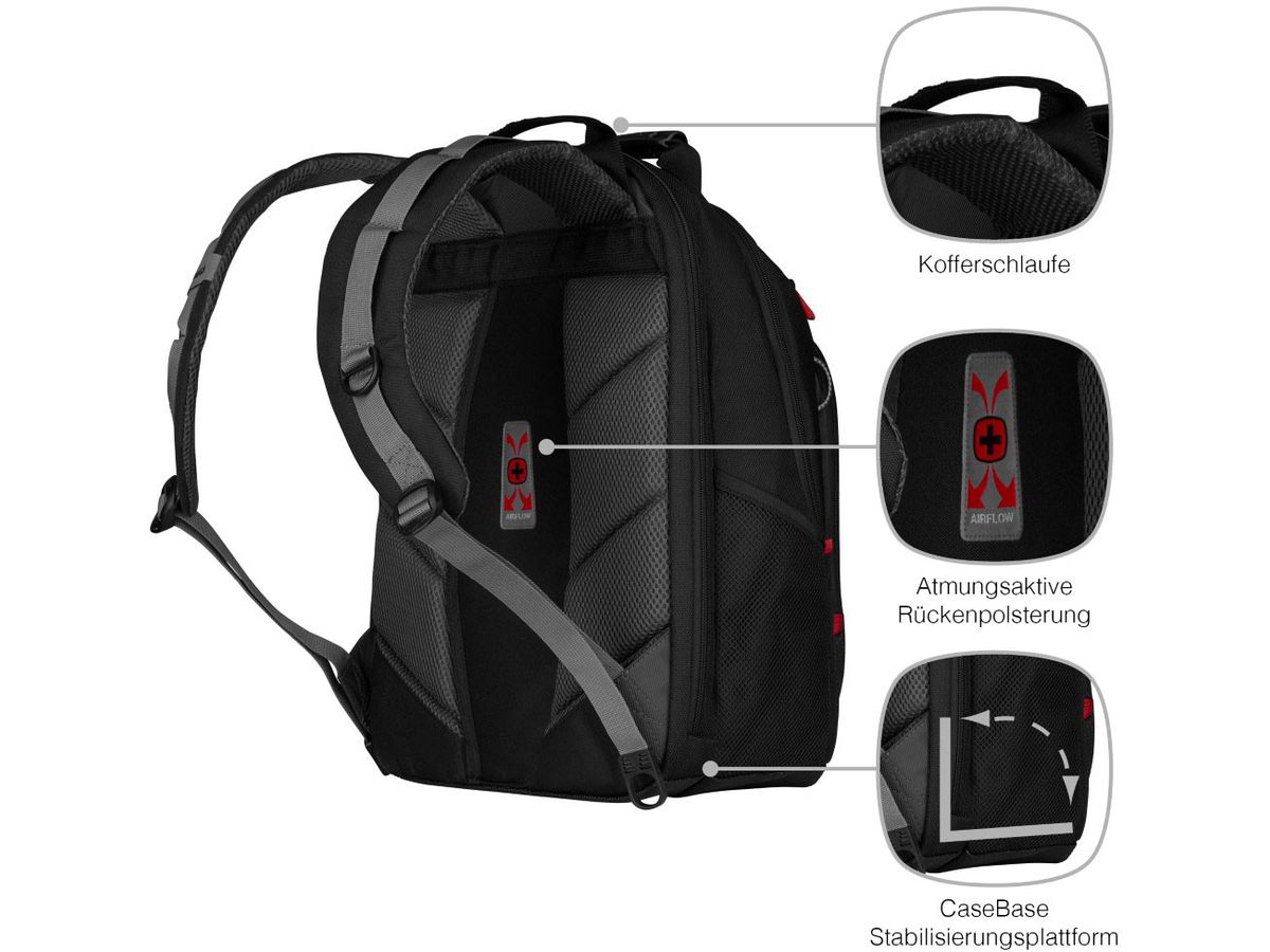 WENGER Legacy Carry-On 39L 600631 black/red (7613329007891)