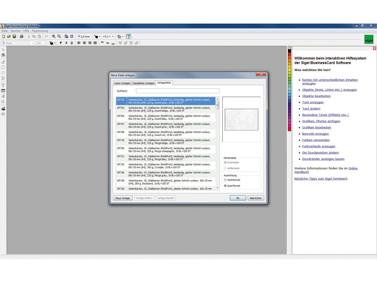 SIGEL CardDesigner plus CD SW670 Software DE 200 cartoline (4004360983566)