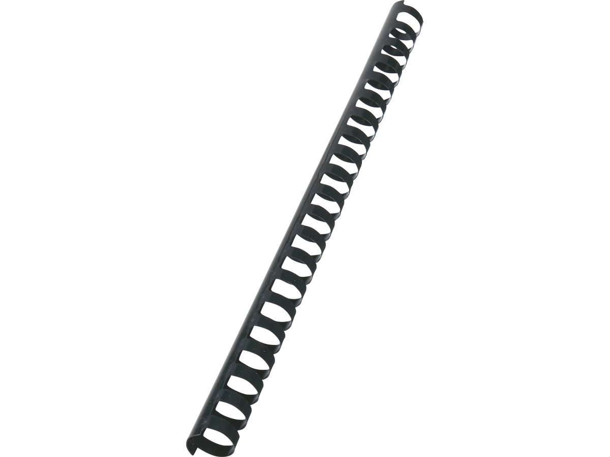 GBC Plastikbindrücken 19mm A4 4028601 schwarz, 21 Ringe 100 Stück (0033816048126)
