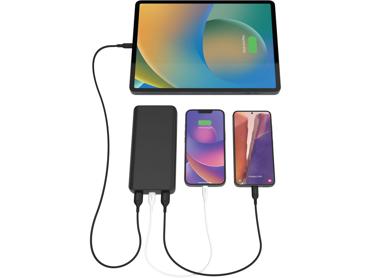 MOPHIE Powerbank 20'000mAh, 20W 401111853 Black, 2xUSB-A, 1xUSB-C (0840056185654)