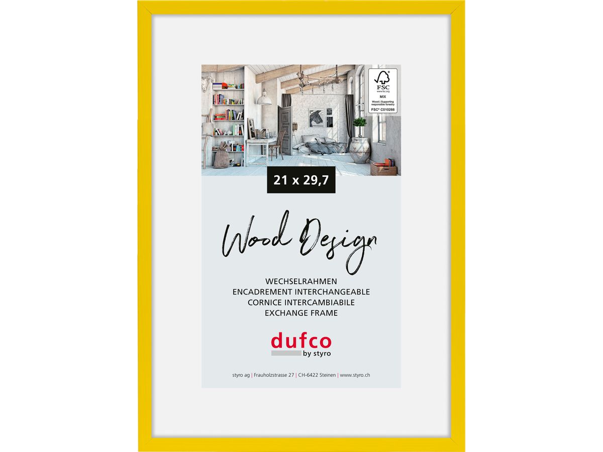 DUFCO Cadre photo Hay 21x29.7cm 1610.81074 jaune (7612176094573)