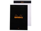 RHODIA Bloc notes A5 166009C ligné noir (3037921660096)
