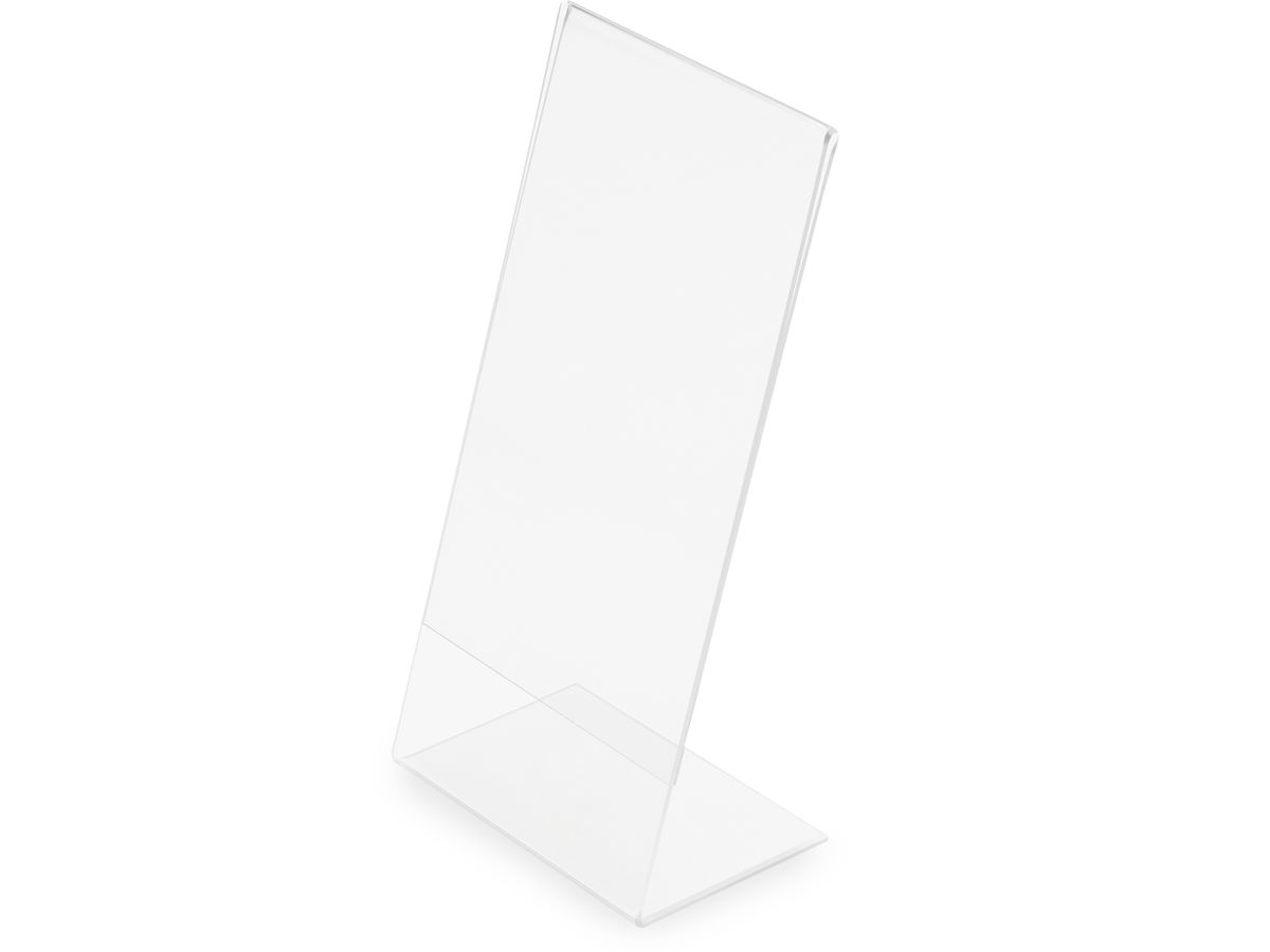MAGNETOPLAN Tischaufsteller Acryl DIN lang 43101 schräg, hoch (6927985551713)