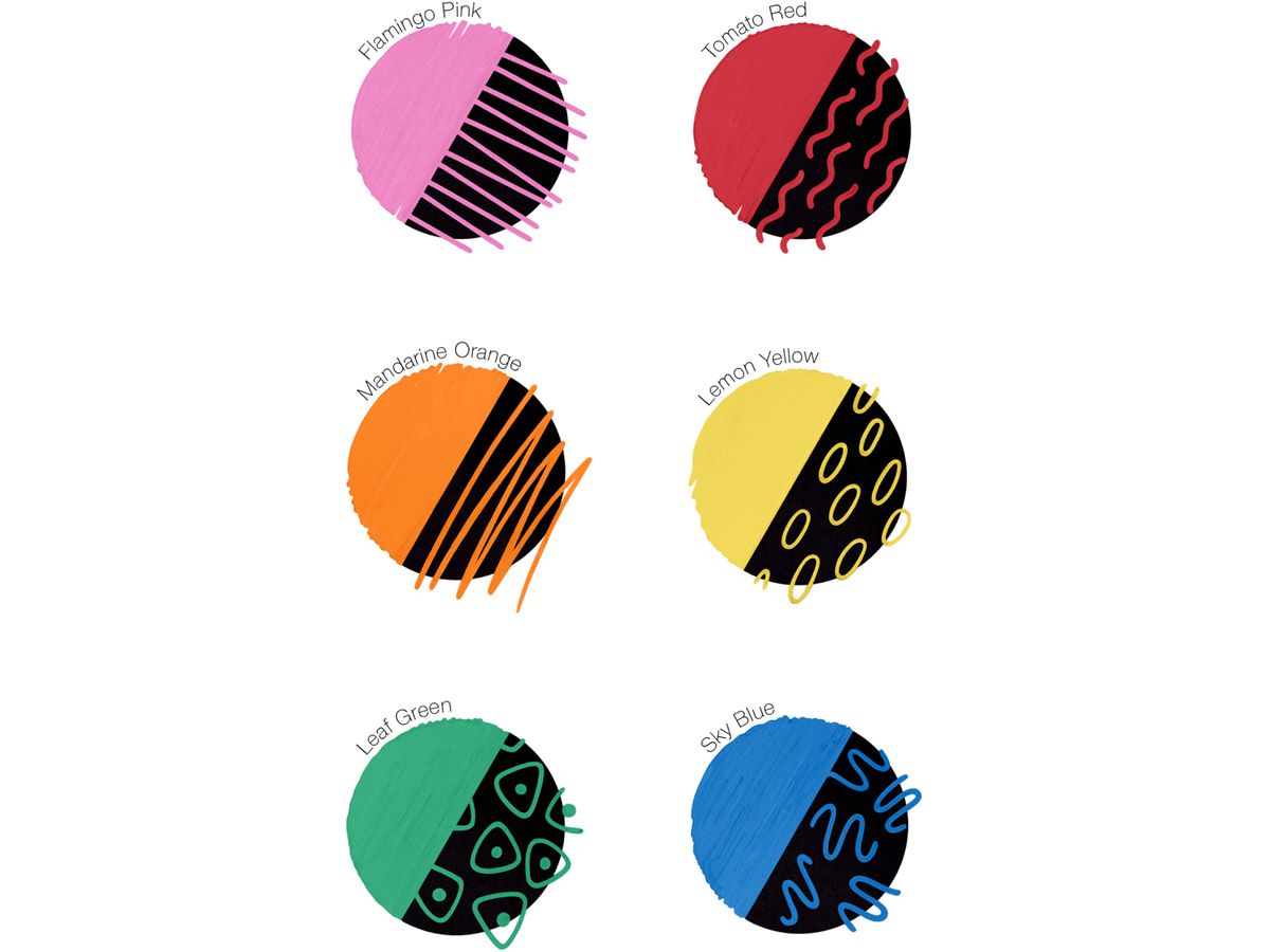 COPIC Marker acrea Set Vivid 20077601 6 couleurs (4511338064665)