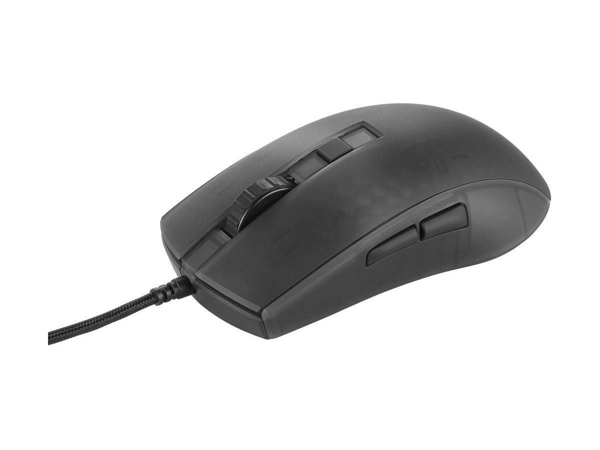 DELTACO Ultralight Gaming Mouse,RGB GAM-144 Semi-Transparent,DM310,Black (7333048058591)