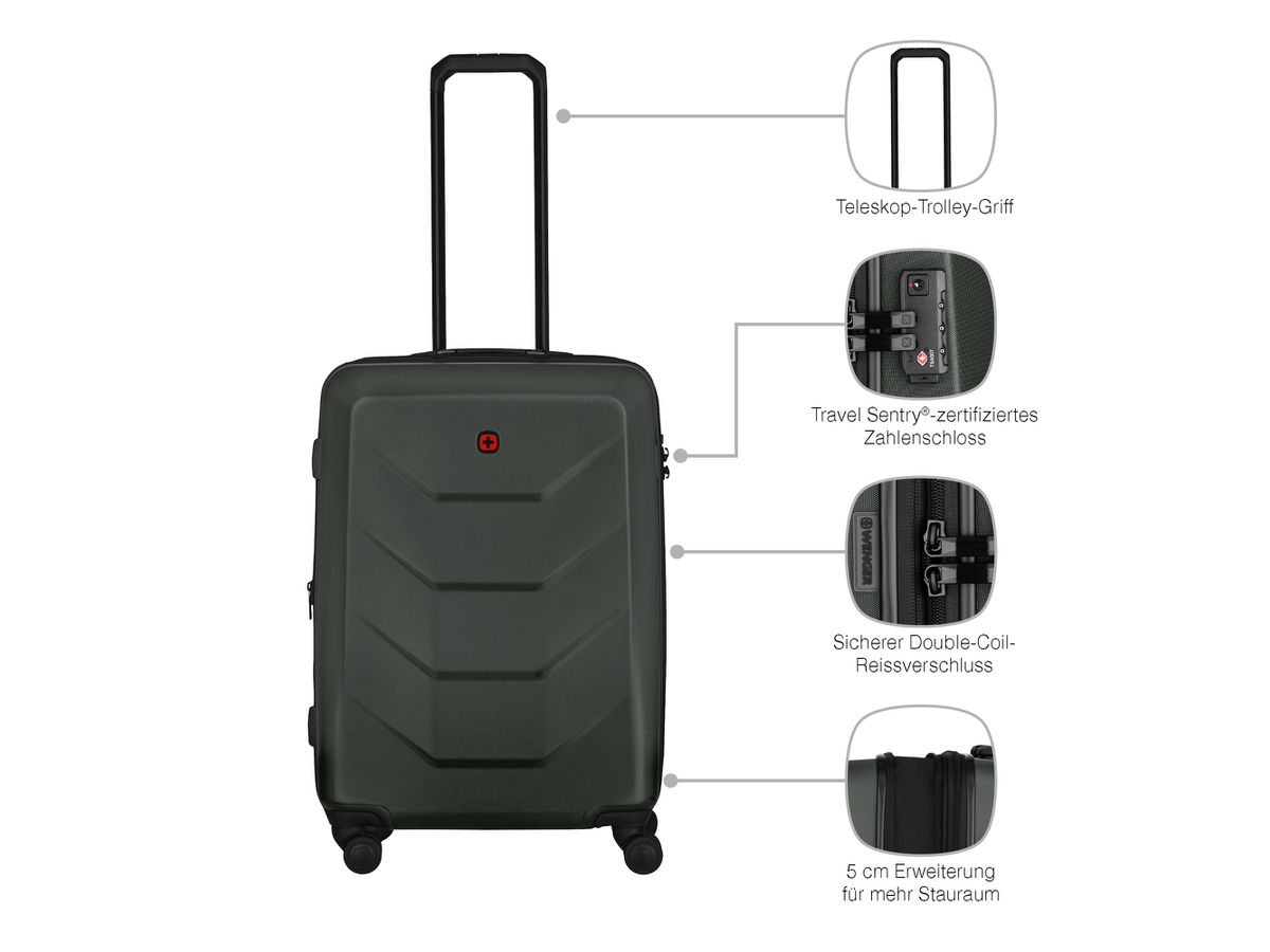 WENGER Prymo Medium 59l 653636 Hardside Case Black (7611160299918)