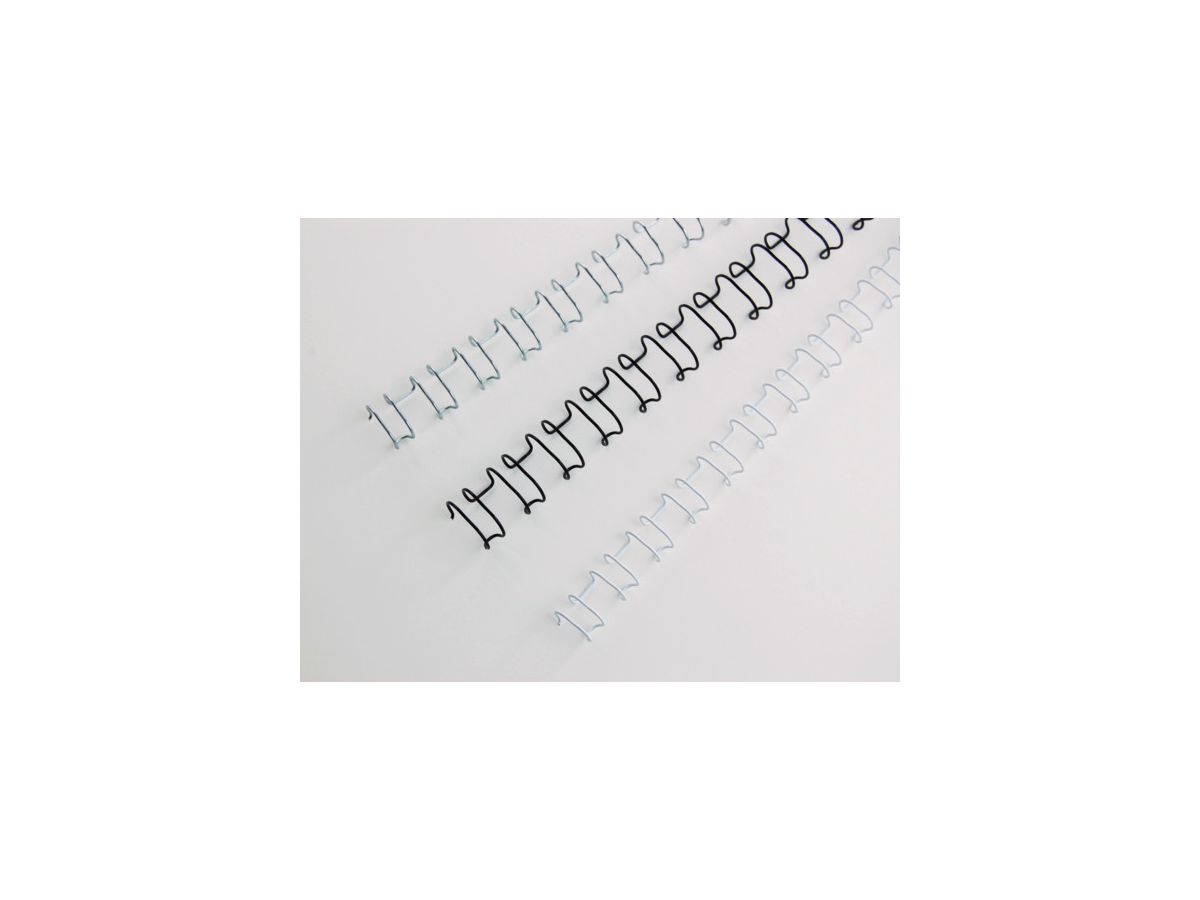 GBC Dorsini rilegafogli 6mm A4 IB165023 nero, 21 anelli 100 pezzi (0013465165023)