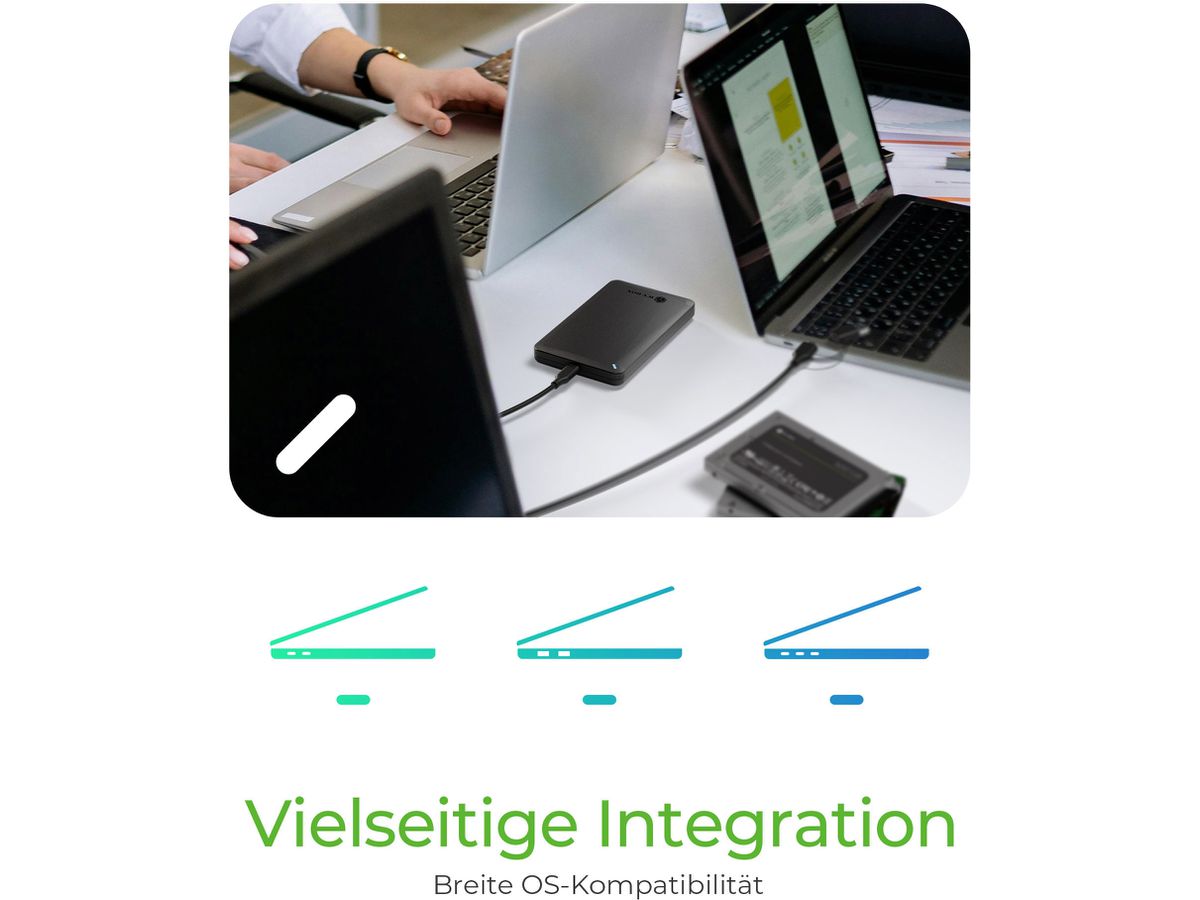 ICY BOX Ext. 2,5 Inch Enclosure IB-201T-CU31 Combo cable USB-C/A (4250078174226)