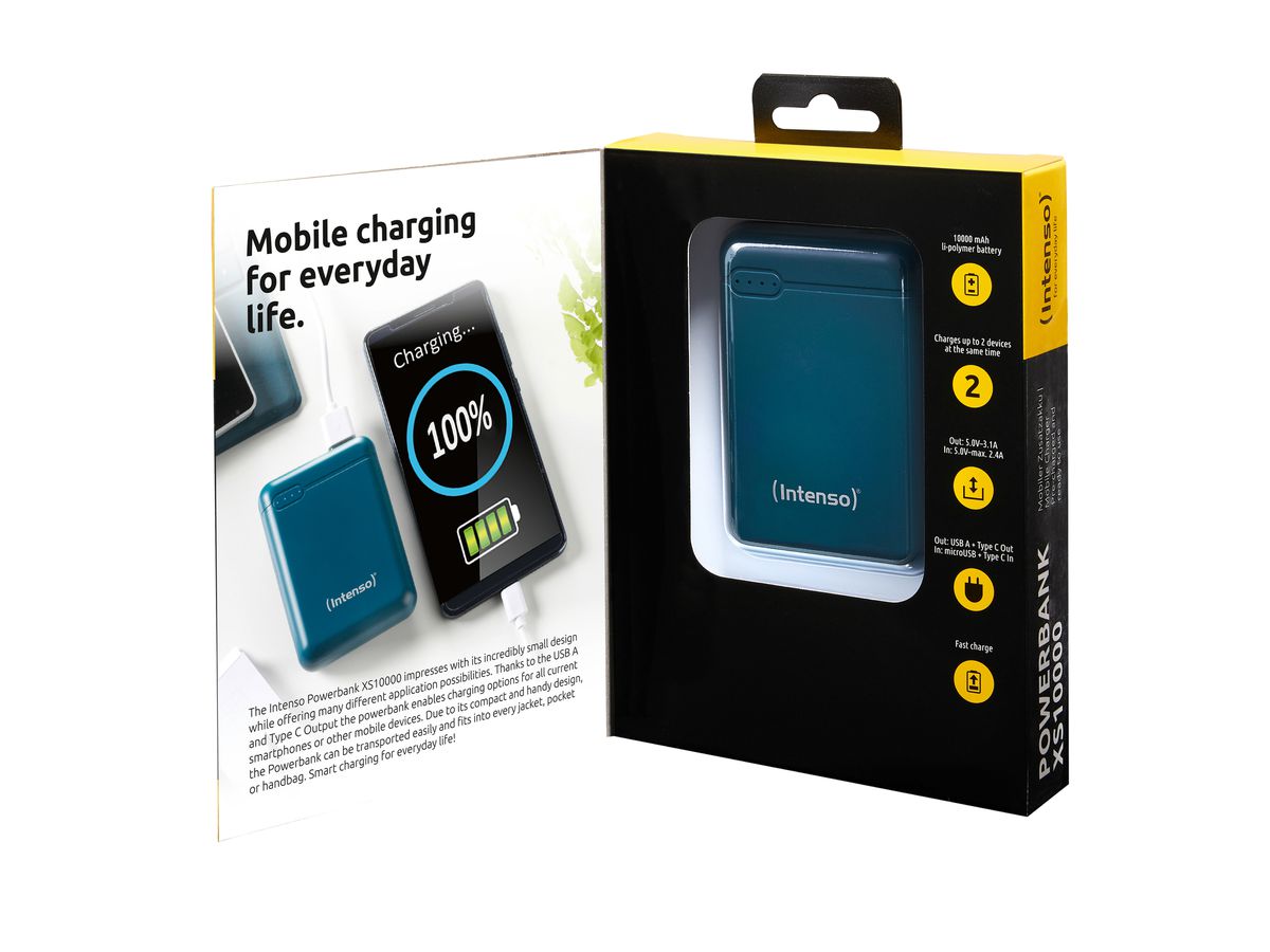 INTENSO Power Bank Petrol 7313537 10000 mAh (4034303028436)