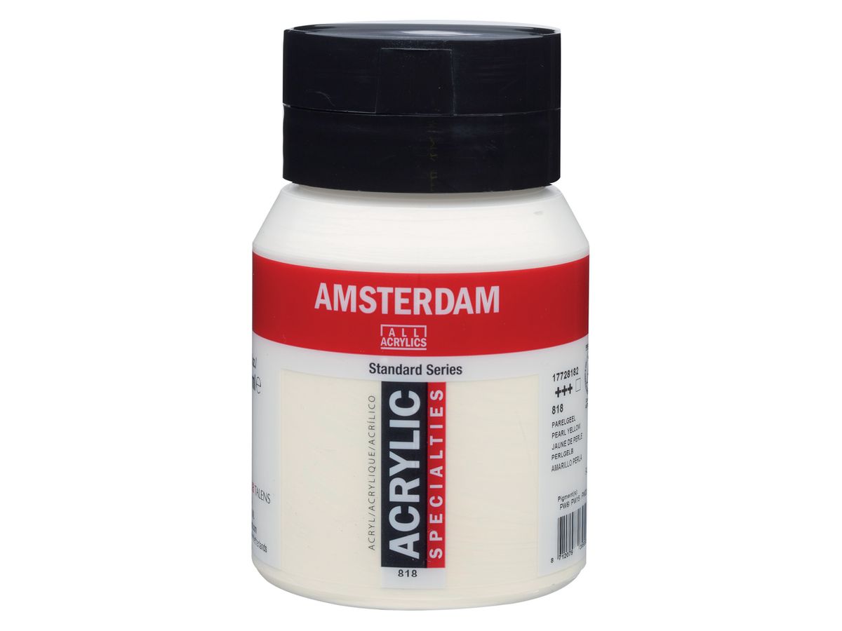 AMSTERDAM Peinture acrylique 500ml 17728182 pearl yellow 818 (8712079395650)