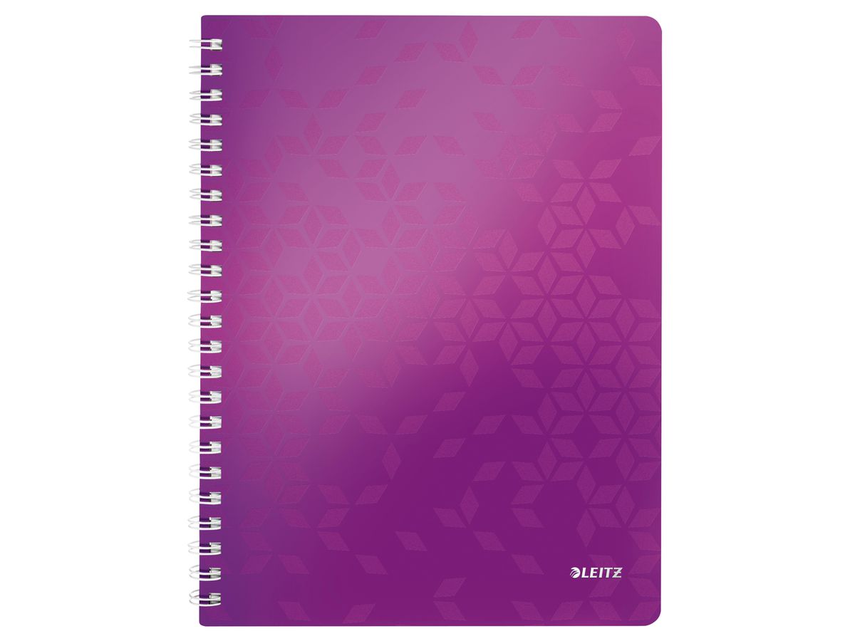 LEITZ Libre spirale WOW PP A4 46380062 violet 80 flls. (4002432107711)