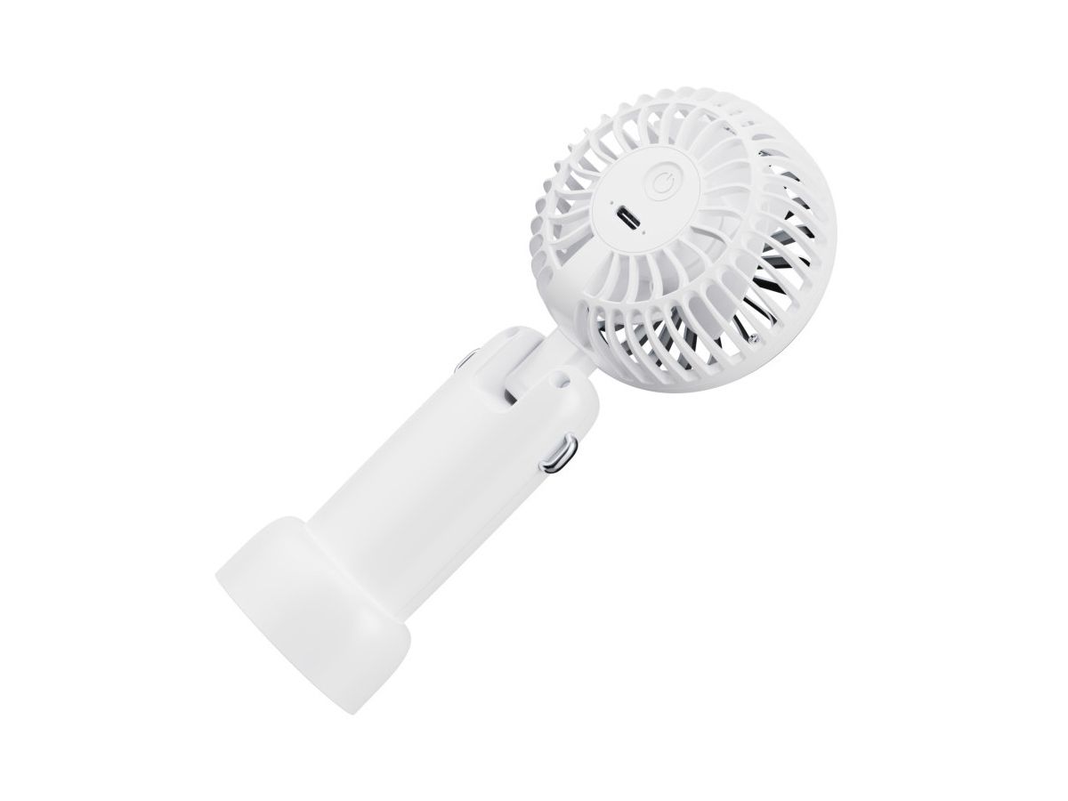 DELTACO Portable Neck Fan neck strap FT-776 White,Silver (7333048063380)