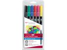TOMBOW ABT Dual Brush Pen ABT-6P-1 6 pezzi (4003198104013)