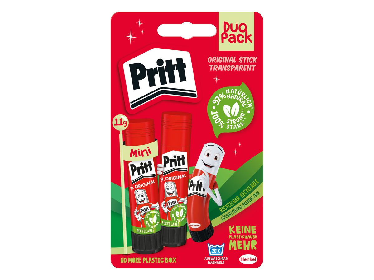 PRITT Colla in stick 11g PK4DB 2 pezzi (4015000419086)