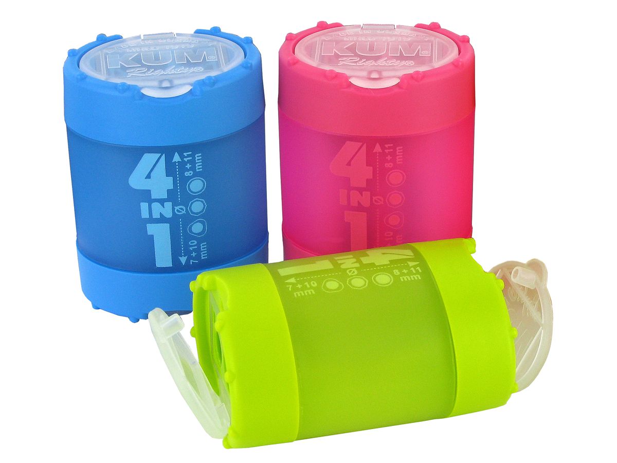 KUM Temperamatite con recipiente 5240823 blu, verde, pink, ass. (4064900050592)