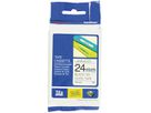 PTOUCH Nastro, plastific. nero/bianco TZe-251 PT-2450DX 24 mm (4977766685412)