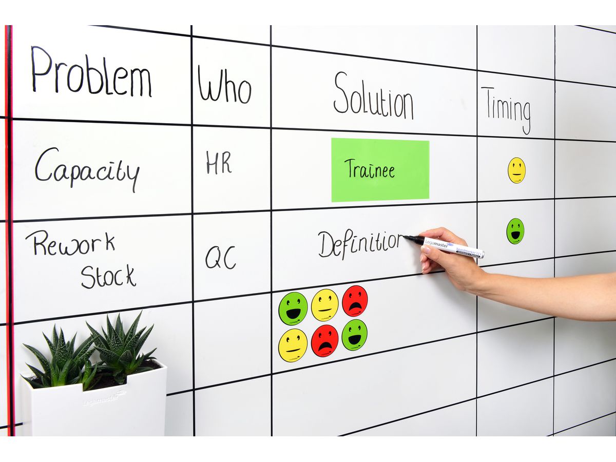 LEGAMASTER Symbols Emoticon 50mm 7-123304 PP ass., magnetico 6 pezzi (8713797088978)