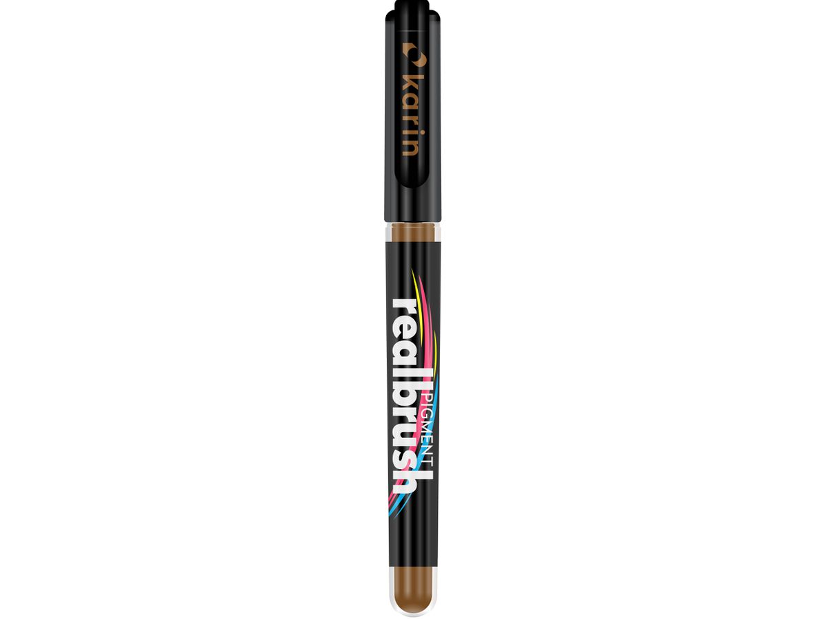KARIN Real Brush Pen 0.4mm 33Z730 Pigmento, cannella (5904446032487)