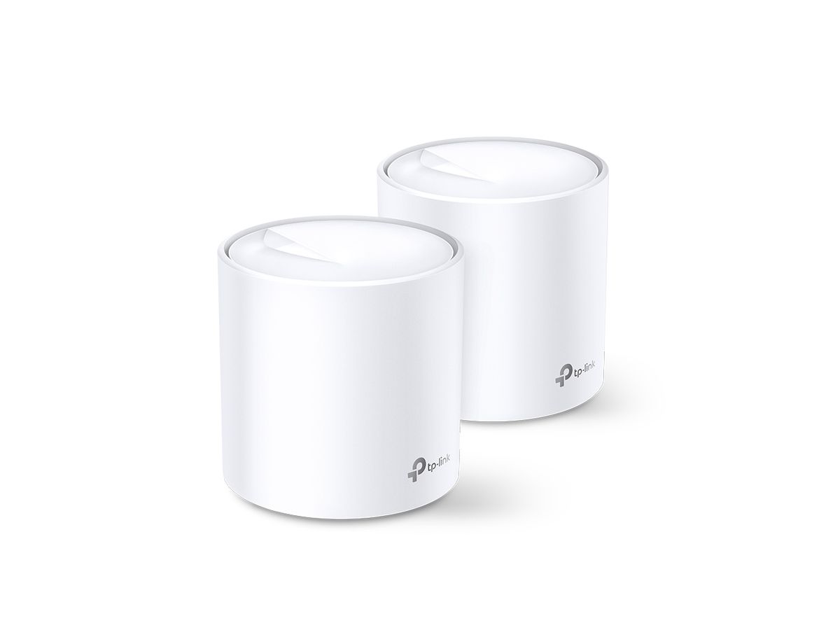TP-LINK Whole Home Mesh Wi-Fi System Deco X60(2-pack) AX3000(2-Pack) white (6935364085599)