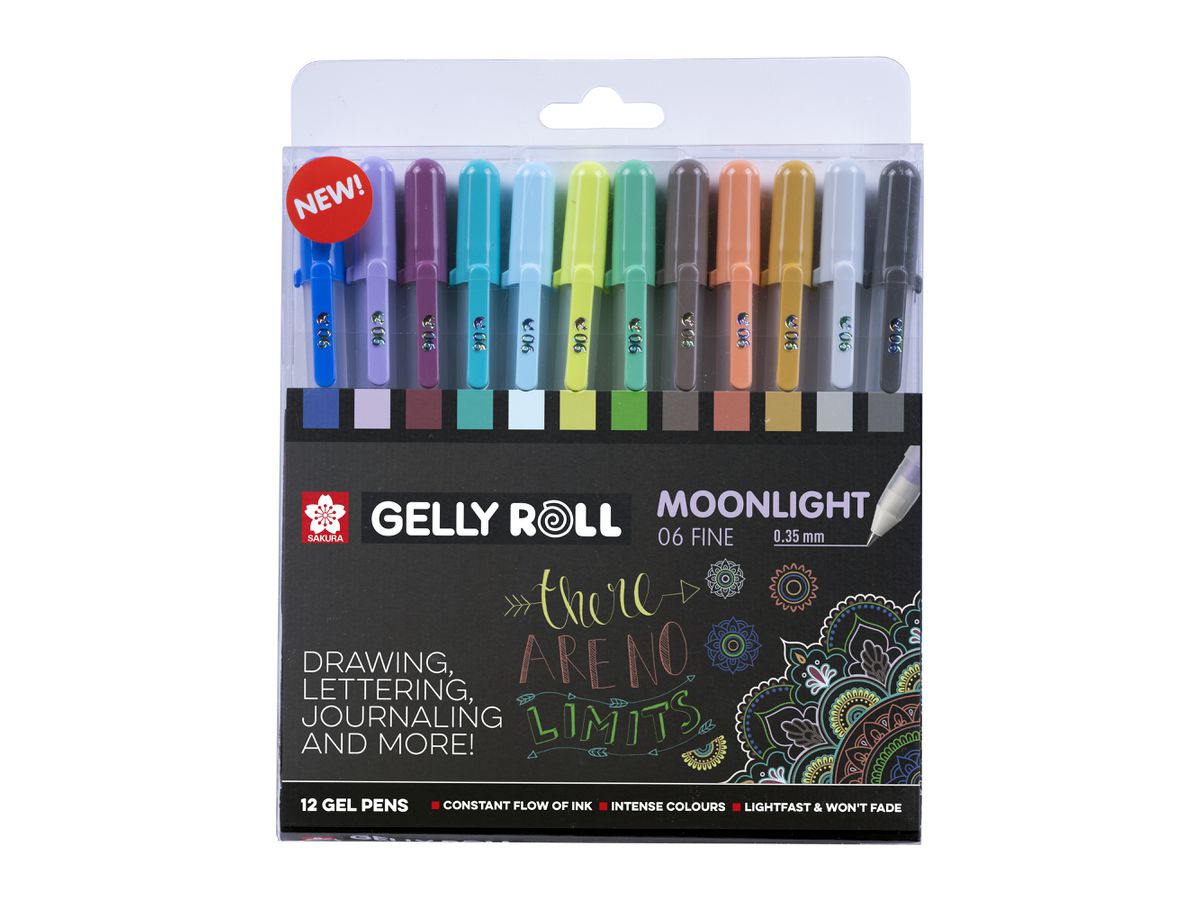 SAKURA Gelly Roll 0.35mm POXPGBMOO12A Moonlight, Cosmos 12 pezzi (8712079448868)