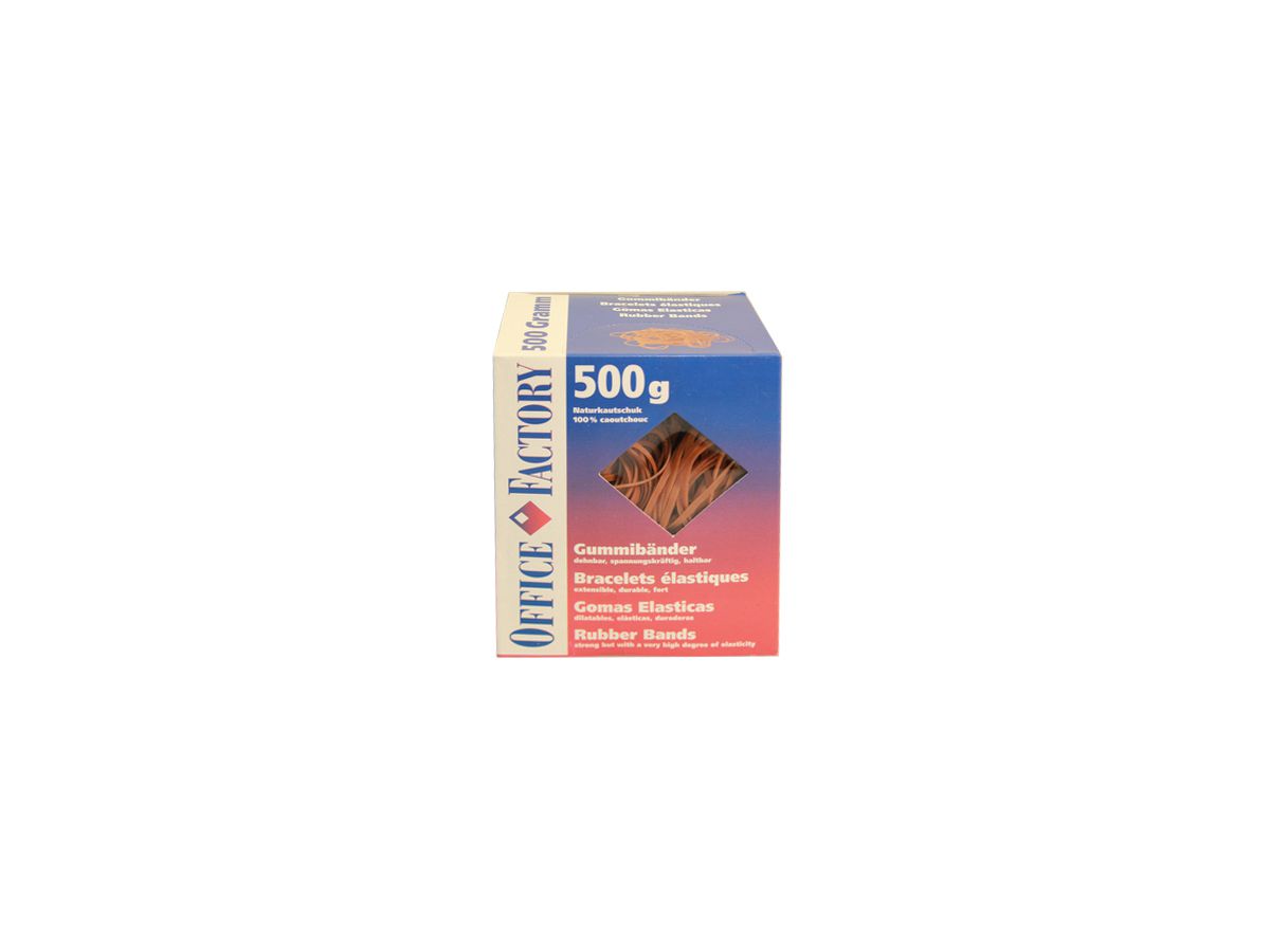 SMART OFFICE Elastiques 90mmx3mm 605533 catout.naturel 500g (7640105740277)