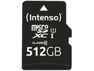 INTENSO Micro SD Secure Digital Cards 3423493 SD Adapter 512GB (4034303028832)