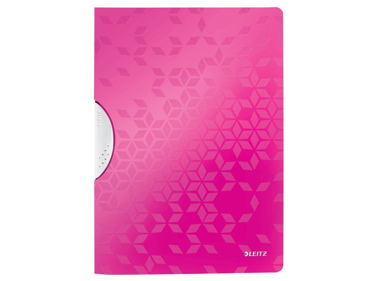 LEITZ Fermeture à pince WOW A4 41850023 pink 30 flls. (4002432106486)