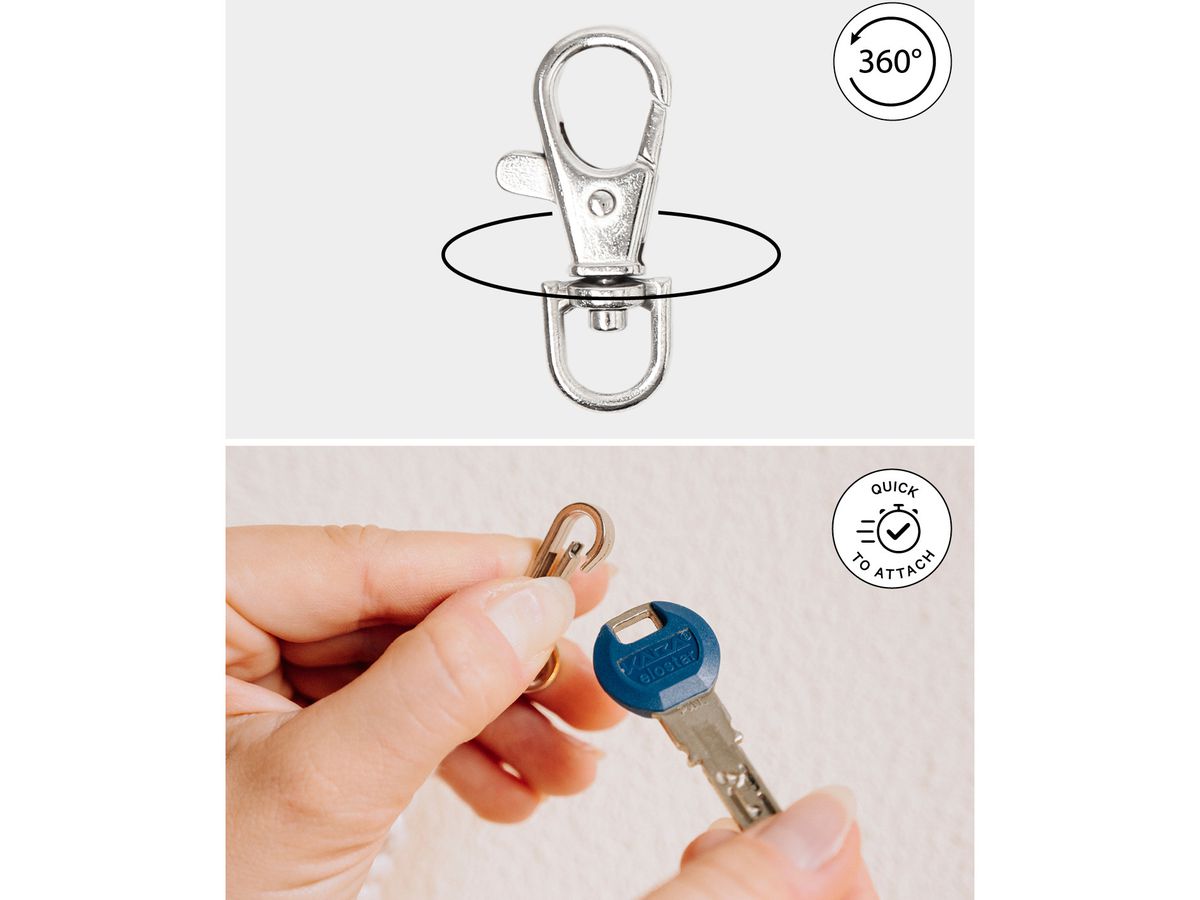 I AM CREATIVE Karabiner drehbar 4703.44 38x15mm 4 Stück (7611983217526)